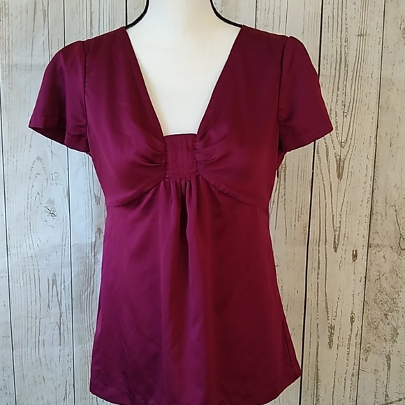 Banana Republic Tops - Banana Republic silky wine colored blouse